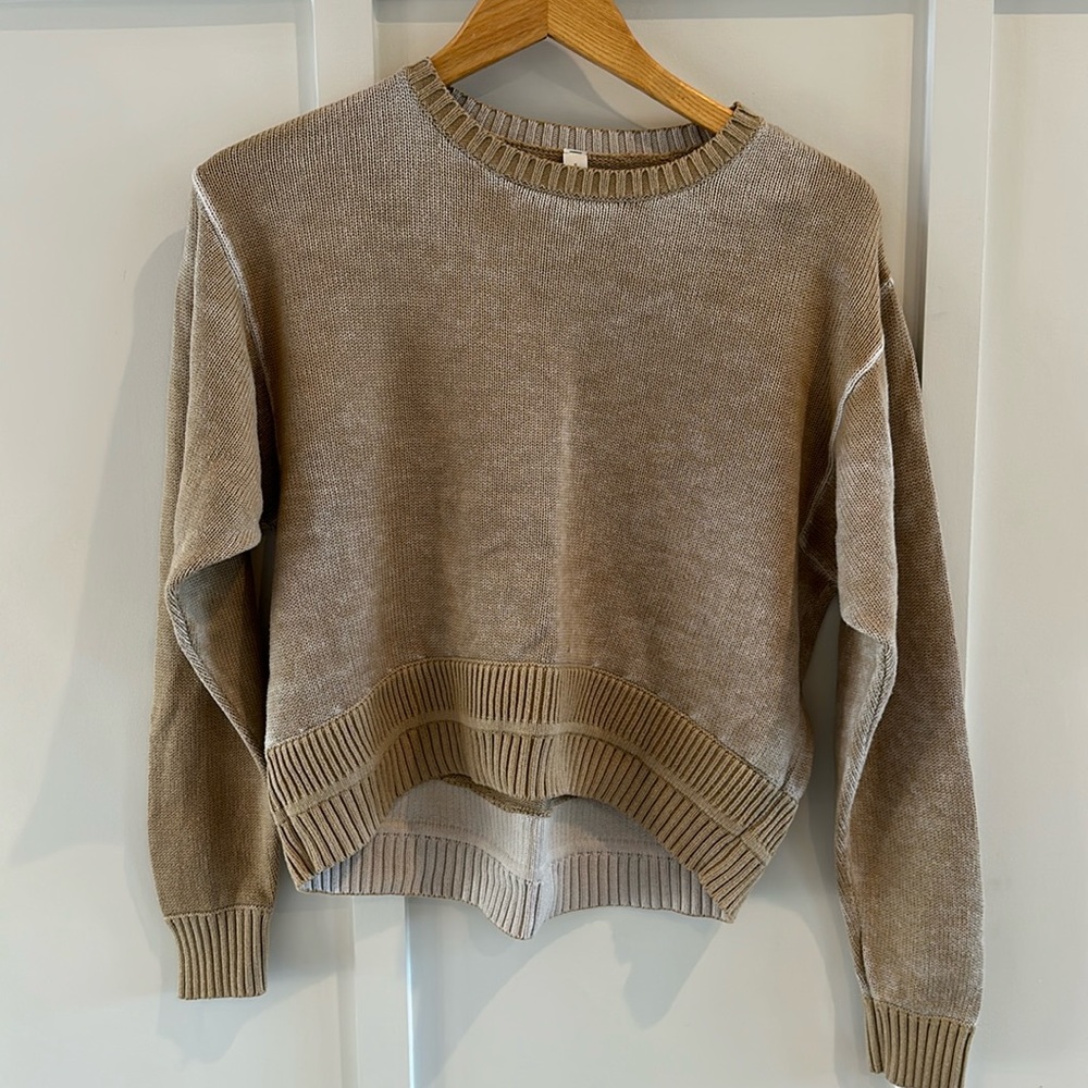 Lululemon Brushed Cotton Merino Blend Crew Neck